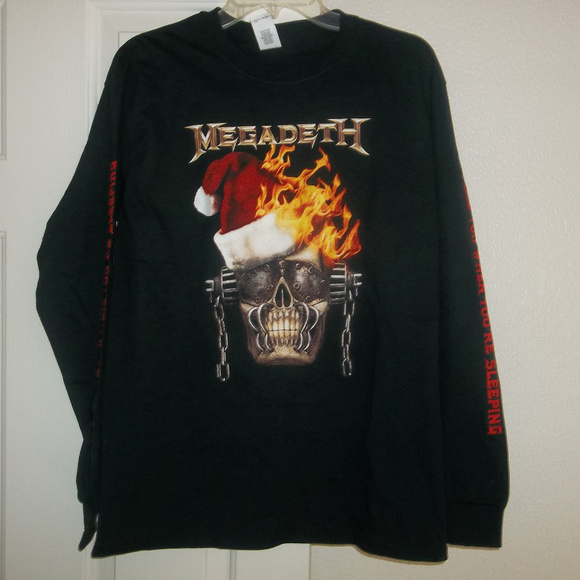 Megadeth Christmas long sleeve Rare